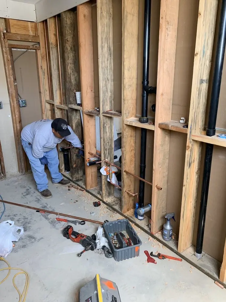 Commercial rough-in plumbing for Gas Line Repair in Walkersville